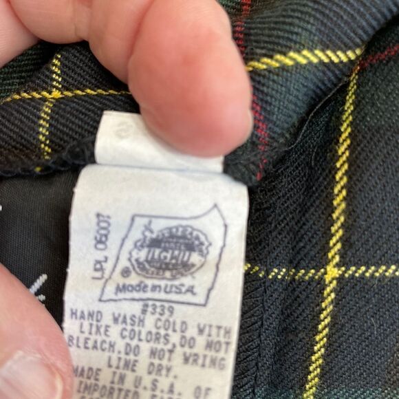 VINTAGE 60-70’s PLEATED PLAID SKIRT AND VEST - Picture 12 of 13